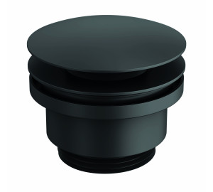 Válvula universal click Luxe con y sin rebosadero Negro Oslo Black